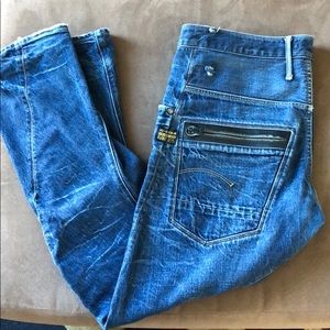 Men’s G-Star 3301 Zipper Back Pocket Jeans